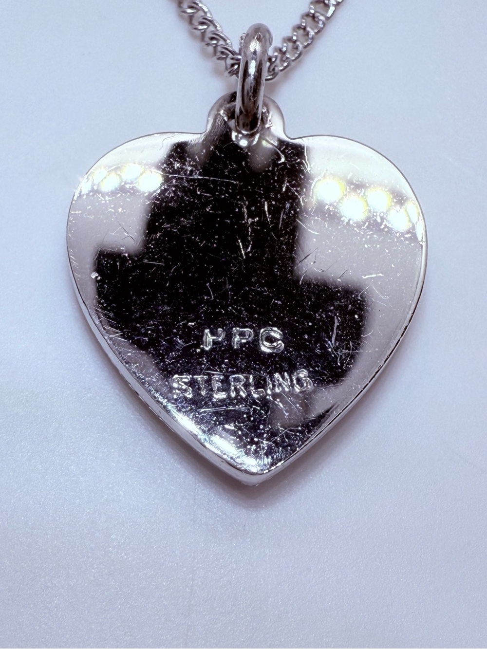 ✨ Sterling Silver Celestial Starburst Textured Heart Pendant Necklace ✨ - Picture 10 of 14